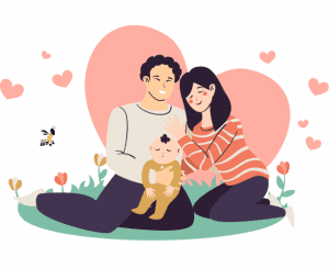 thiết kế logo mẹ và bé đẹp