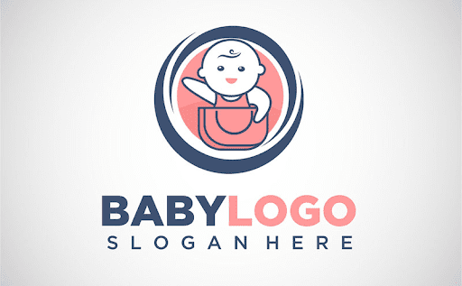 thiết kế logo mẹ và bé đẹp